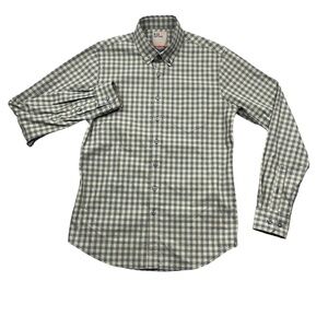 5.11 Tactical Small Mens Long Sleeve Casual Button Up Blue Tan‎ Check Pockets